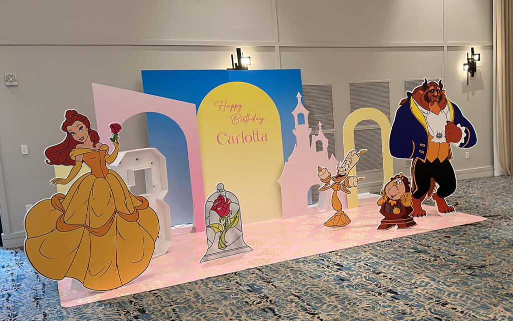 beauty and the beast custom foamboard